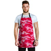 Pink Camo Print Men's Apron-grizzshop