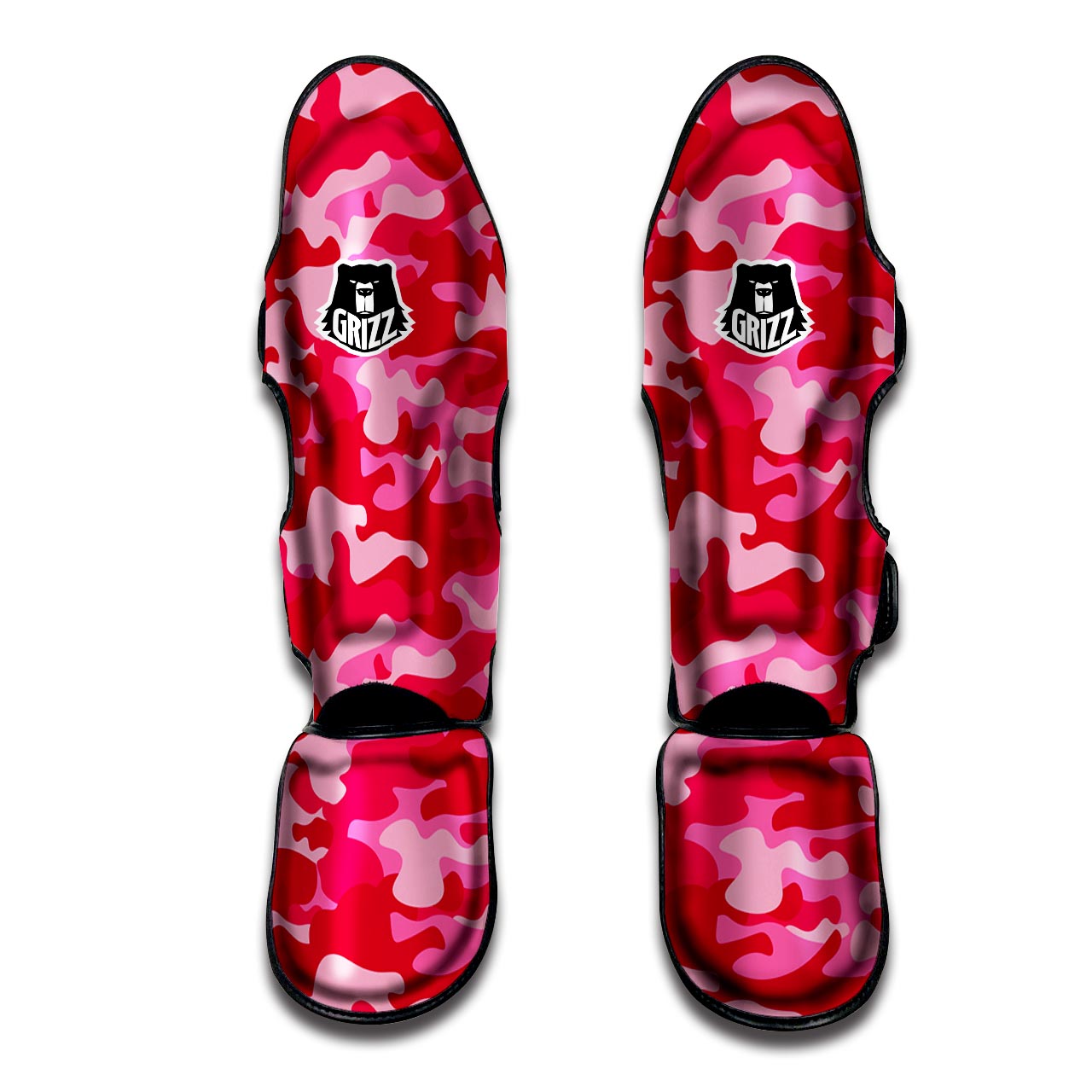 Pink Camo Print Muay Thai Shin Guard-grizzshop