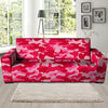 Pink Camo Print Sofa Cover-grizzshop