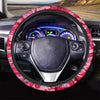 Pink Camo Print Steering Wheel Cover-grizzshop