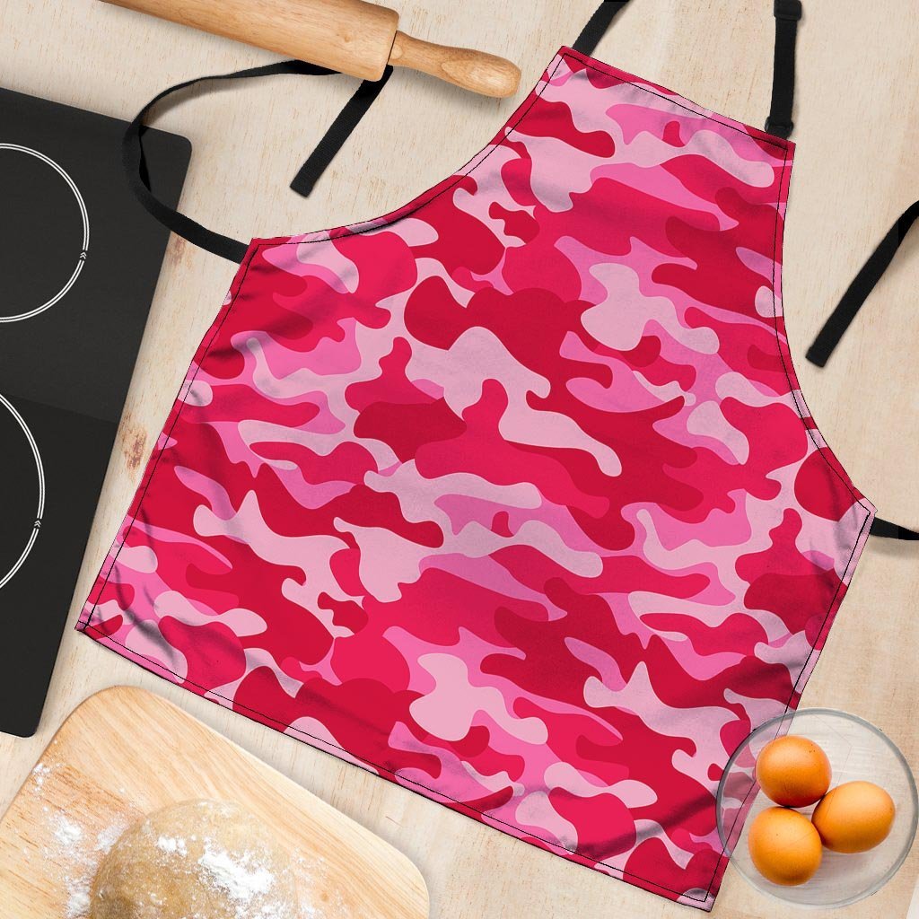 Pink Camo Print Women's Apron-grizzshop