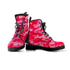 Pink Camo Print Women's Boots-grizzshop