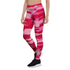 Pink Camo Print Women's Leggings-grizzshop