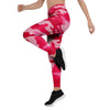 Pink Camo Print Women's Leggings-grizzshop