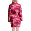 Pink Camo Print Women's Robe-grizzshop