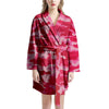 Pink Camo Print Women's Robe-grizzshop