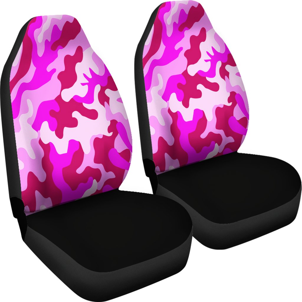 Pink Camouflage Custom Car Seat Covers-grizzshop