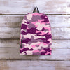 Pink Camouflage Print Backpack-grizzshop