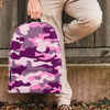 Pink Camouflage Print Backpack-grizzshop