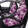 Pink Camouflage Print Car Seat Covers-grizzshop