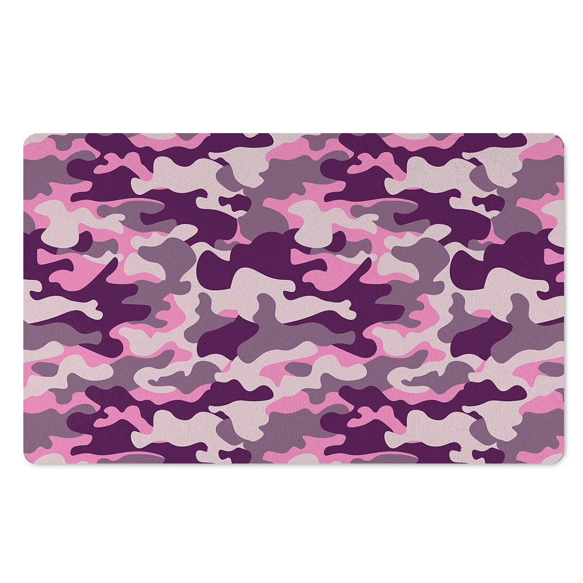 Pink Camouflage Print Door Mat-grizzshop