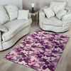 Pink Camouflage Print Floor Mat-grizzshop