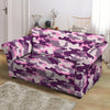 Pink Camouflage Print Loveseat Cover-grizzshop