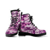 Pink Camouflage Print Men's Boots-grizzshop