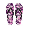 Pink Camouflage Print Men's Flip Flops-grizzshop