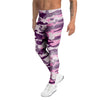 Pink Camouflage Print Men's Leggings-grizzshop