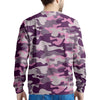 Pink Camouflage Print Men's Sweatshirt-grizzshop