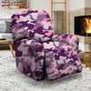 Pink Camouflage Print Recliner Cover-grizzshop