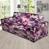 Pink Camouflage Print Sofa Cover-grizzshop