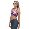 Pink Camouflage Print Sports Bra-grizzshop