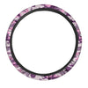 Pink Camouflage Print Steering Wheel Cover-grizzshop