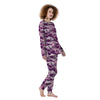 Pink Camouflage Print Women's Pajamas-grizzshop