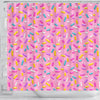 Pink Candy Pattern Print Bathroom Shower Curtain-grizzshop