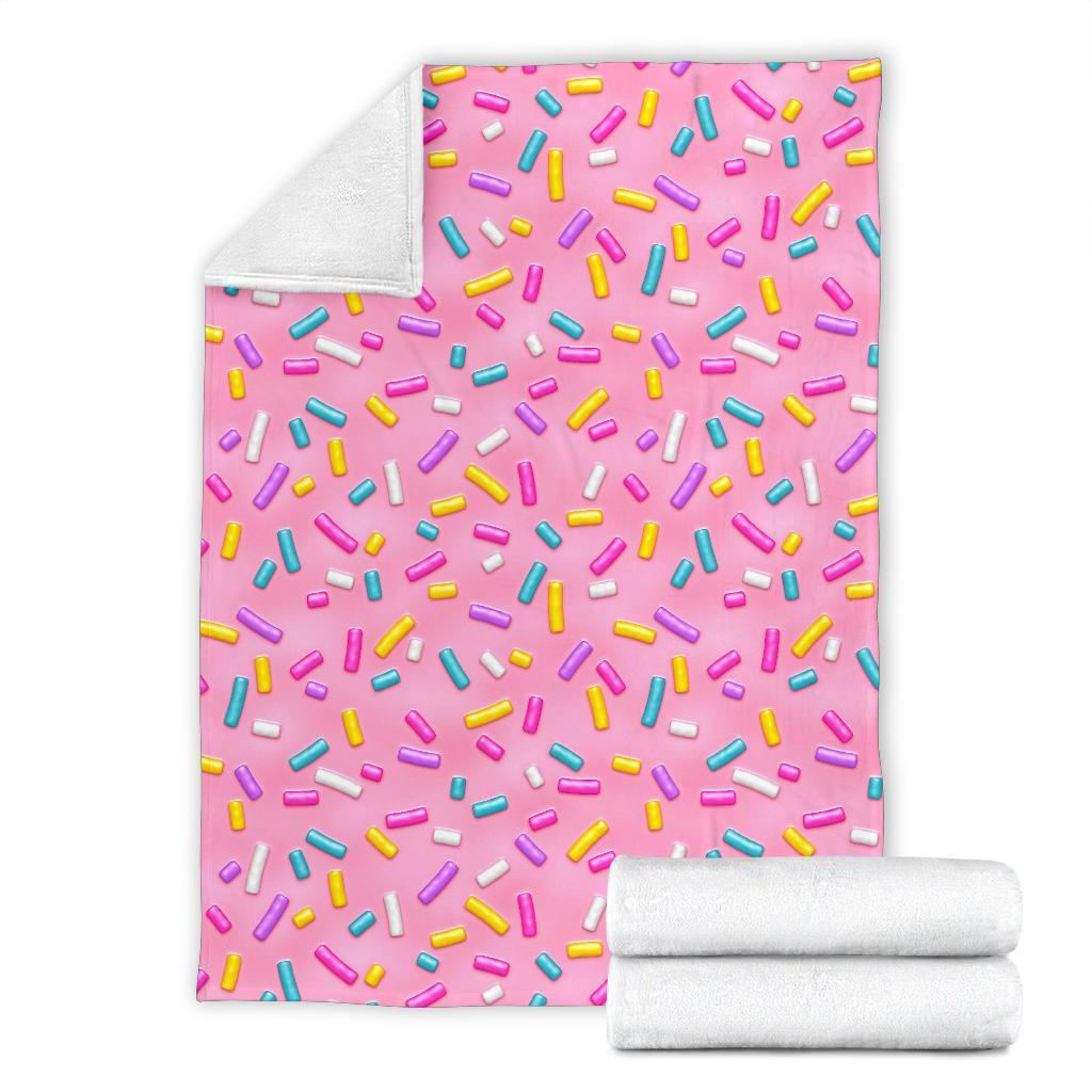 Pink Candy Pattern Print Blanket-grizzshop