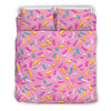 Pink Candy Pattern Print Duvet Cover Bedding Set-grizzshop