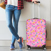 Pink Candy Pattern Print Luggage Cover Protector-grizzshop