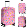 Pink Candy Pattern Print Luggage Cover Protector-grizzshop