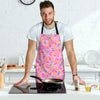 Pink Candy Pattern Print Men's Apron-grizzshop