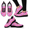 Pink Candy Pattern Print Sneaker Shoes For Men Women-grizzshop