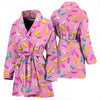 Pink Candy Pattern Print Women Long Robe-grizzshop