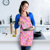 Pink Candy Pattern Print Women's Apron-grizzshop