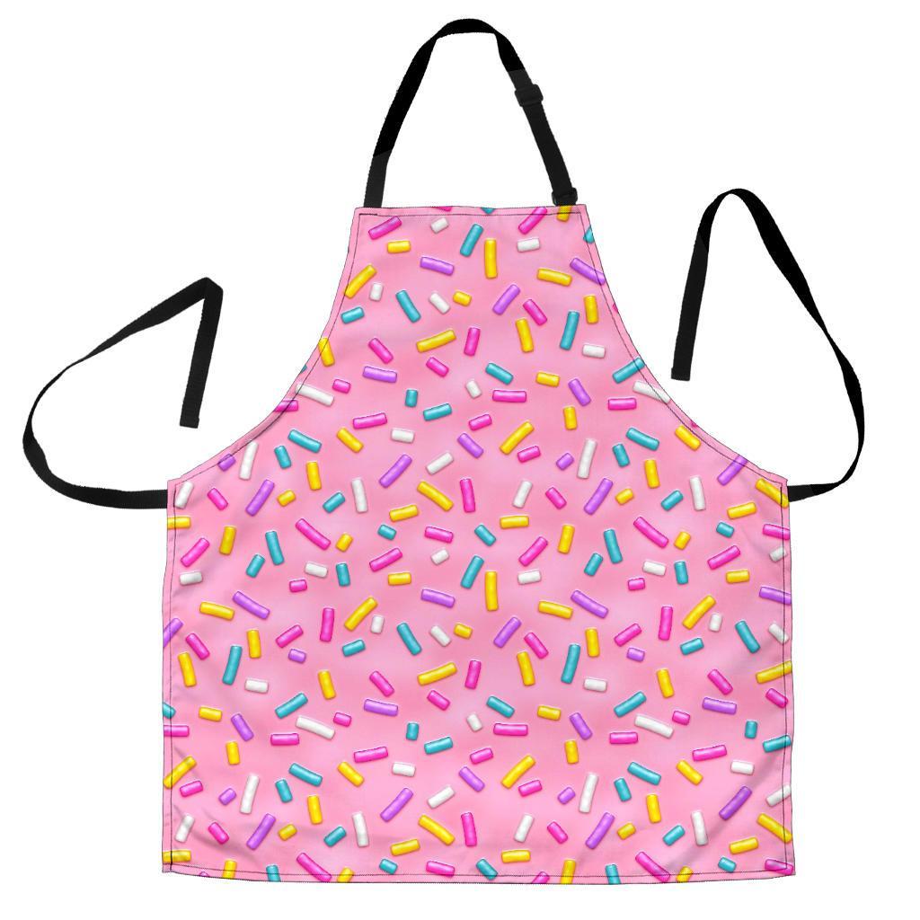 Pink Candy Pattern Print Women's Apron-grizzshop