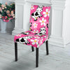 Pink Cartoon Cow Pattern Print Chair Cover-grizzshop