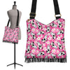 Pink Cartoon Cow Pattern Print Crossbody Bags-grizzshop