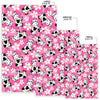 Pink Cartoon Cow Pattern Print Floor Mat-grizzshop