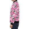 Pink Cartoon Cow Pattern Print Men's Bomber Jacket-grizzshop