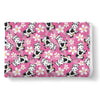 Pink Cartoon Cow Pattern Print Throw Blanket-grizzshop