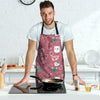 Pink Cat Face Print Men's Apron-grizzshop