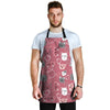 Pink Cat Face Print Men's Apron-grizzshop