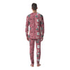 Pink Cat Face Print Men's Pajamas-grizzshop