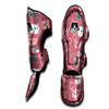 Pink Cat Face Print Muay Thai Shin Guard-grizzshop