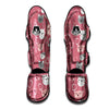 Pink Cat Face Print Muay Thai Shin Guard-grizzshop