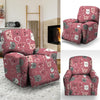 Pink Cat Face Print Recliner Cover-grizzshop