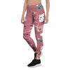 Pink Cat Face Print Women's Leggings-grizzshop