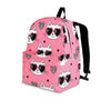 Pink Cat Print Backpack-grizzshop