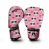 Pink Cat Print Boxing Gloves-grizzshop